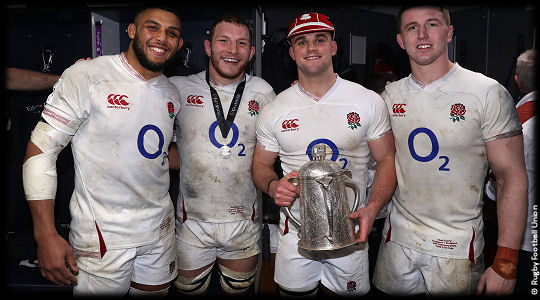 Scotland vs England Lewis Ludlum Sam Underhill Ben Earl Tom Curry Calcutta Cup 6Ns 2020